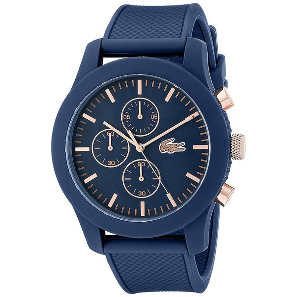 Lacoste Men's 2010827 Casual Chronograph Blue Silicone Watch