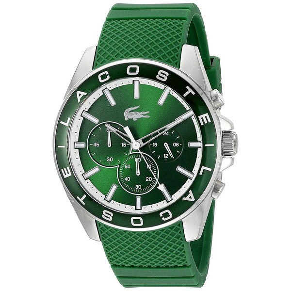Lacoste Men's 2010851 Westport Chronograph Green Silicone Watch