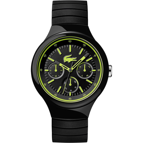Lacoste Men's 2010867 Borneo Black Silicone Watch