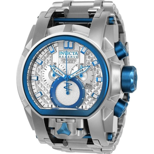 Invicta Men's 20112 Reserve Bolt Zeus Silver and Blue Inserts Stainless Steel Watch