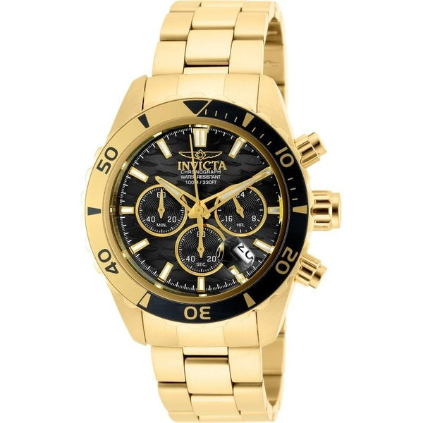 Invicta Men's 20187 Pro Diver Chronograph Gold-Tone Stainless Steel Watch