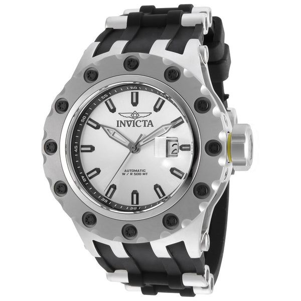 Invicta Men's 20188 Subaqua Black and Silver Silicone Watch
