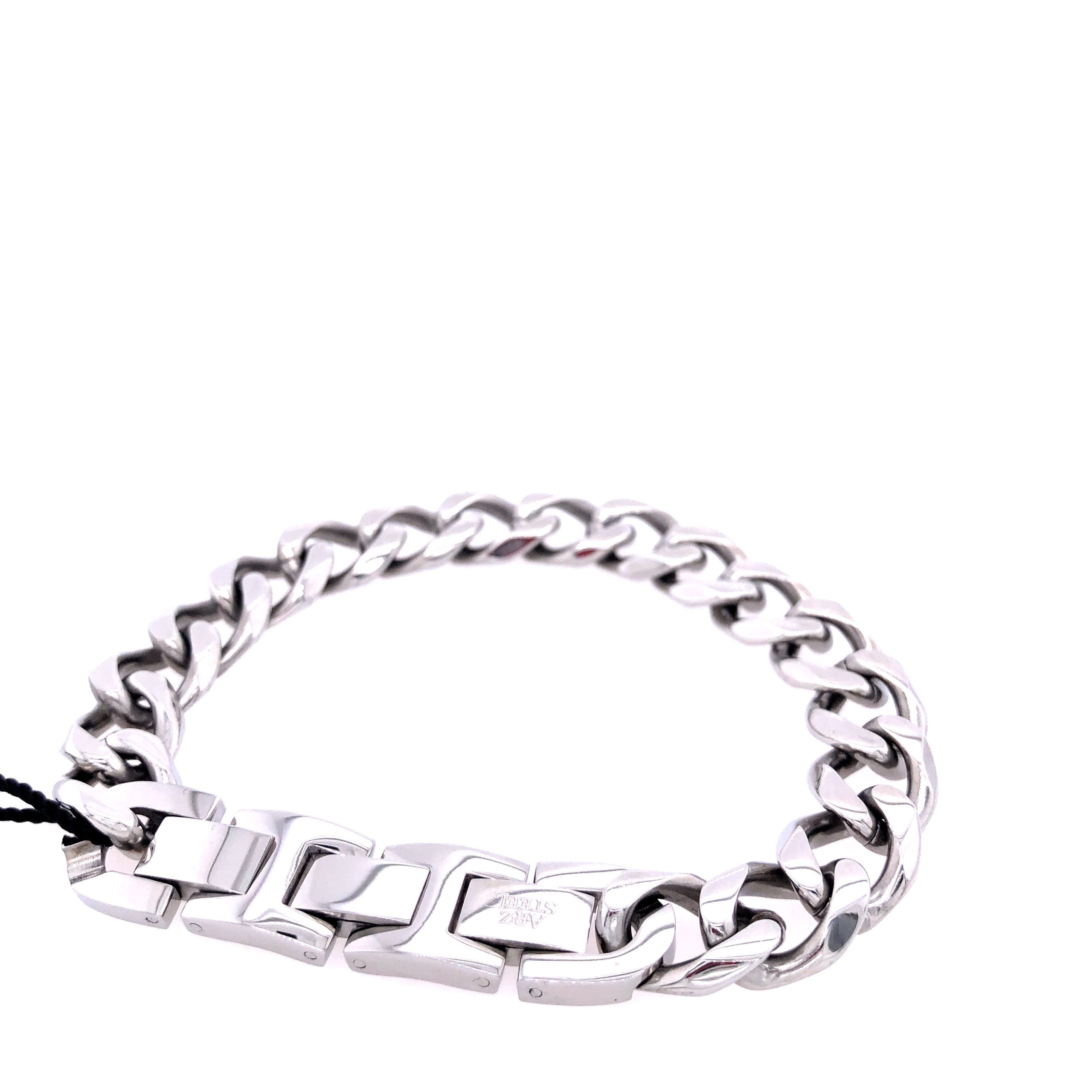 Stainless-Steel Cuban Link Bracelet