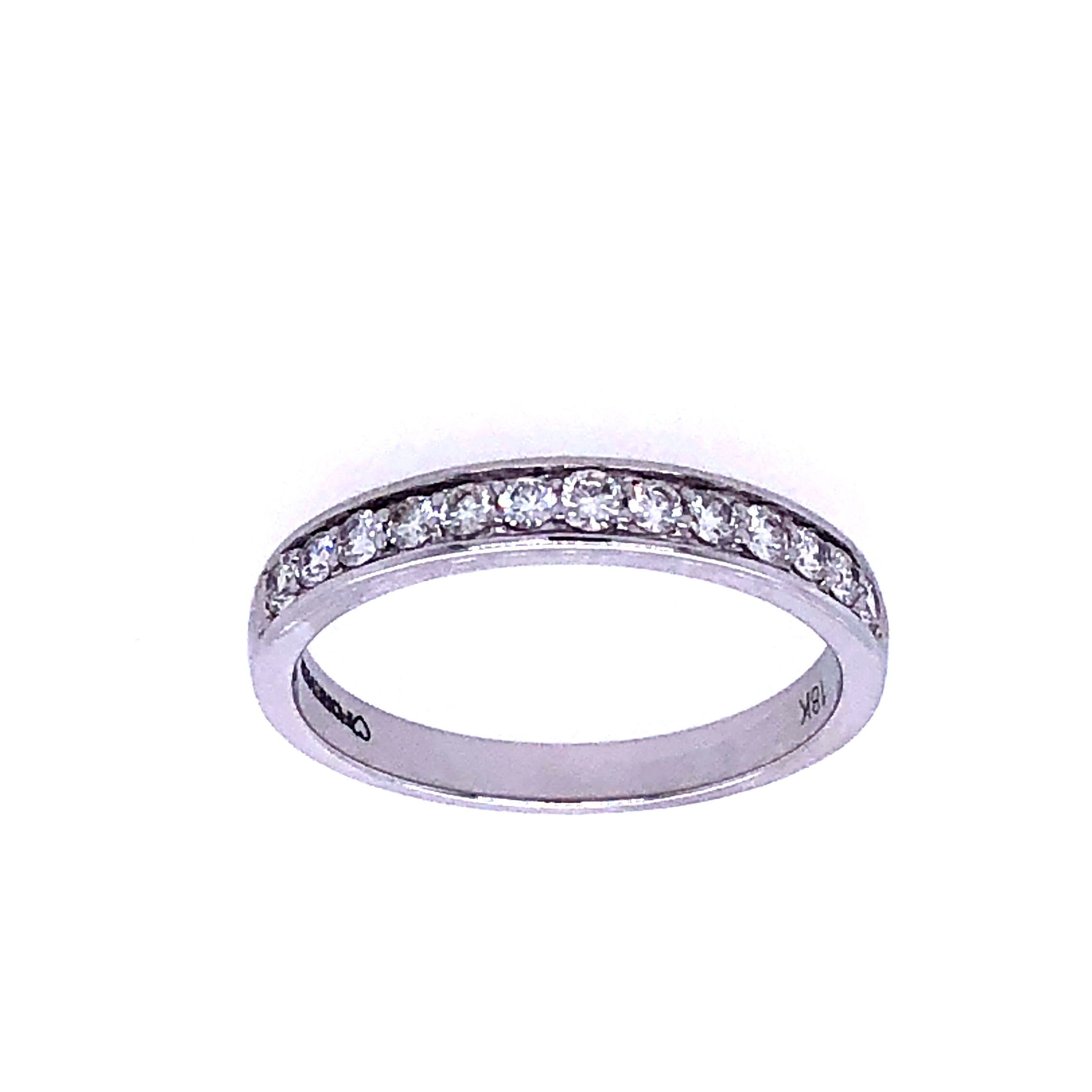 18k White Gold 0.33cts Cupid Cut Diamonds Wedding Band