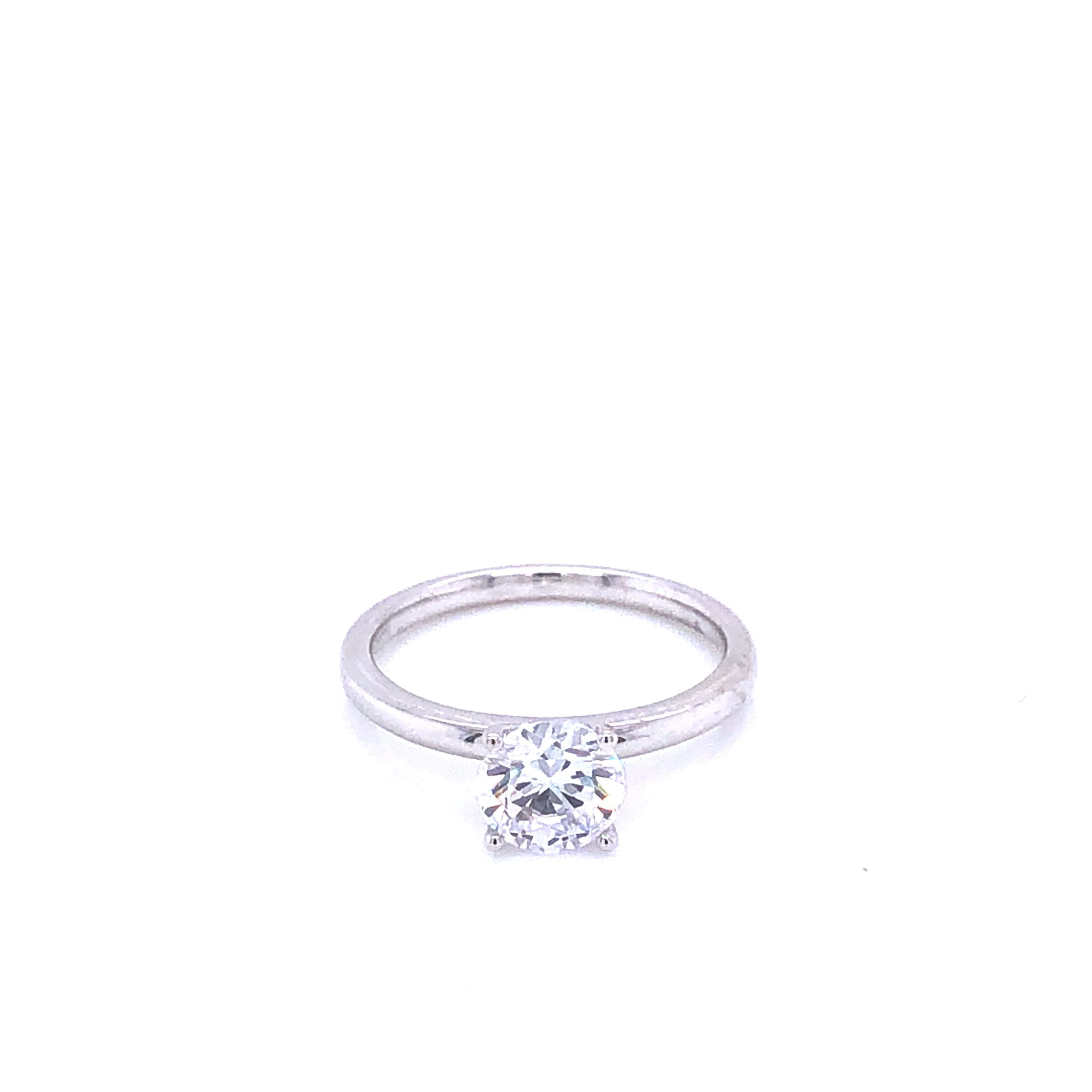 Zeghani White Gold Semi-Mounted Engagement Ring