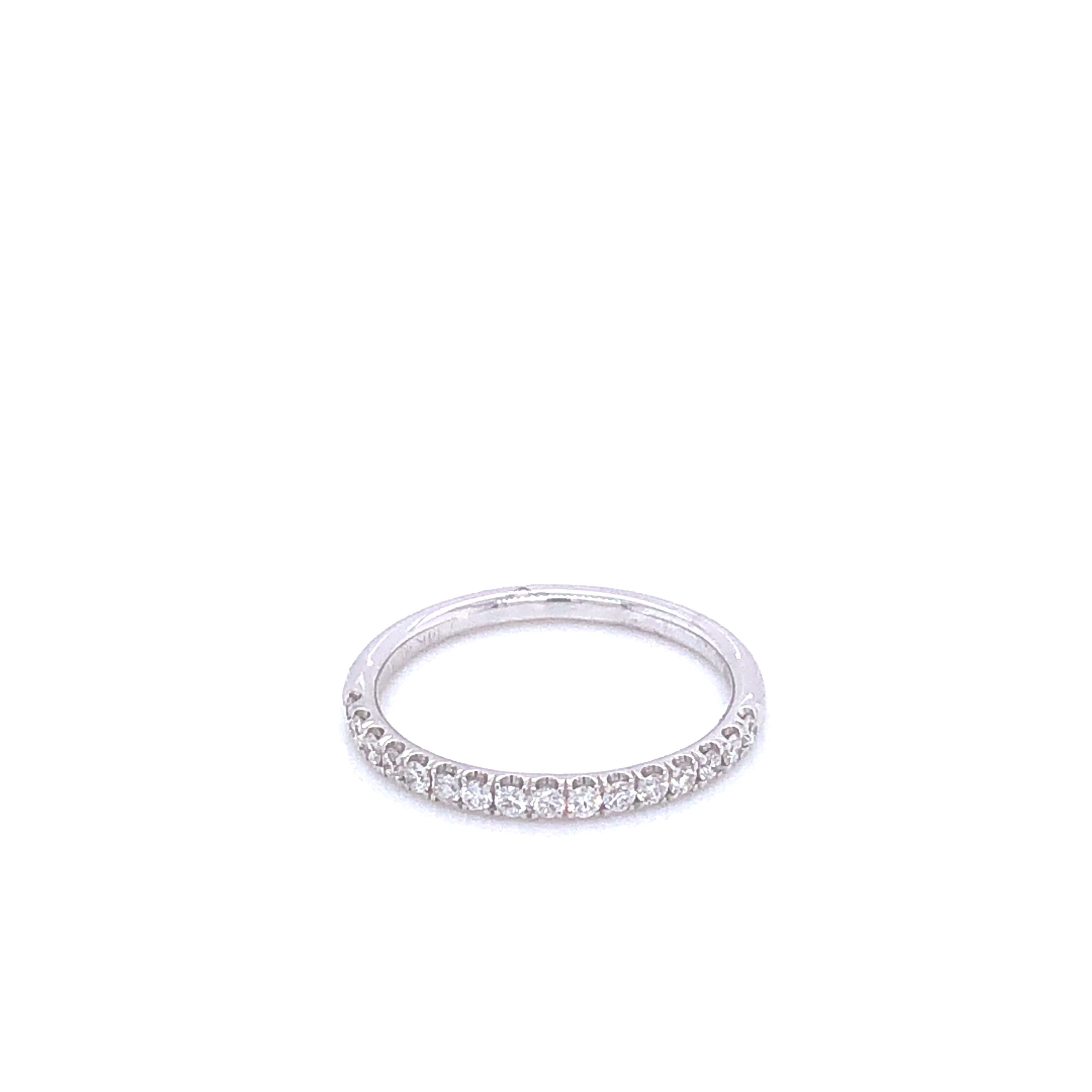 Zeghani White Gold Wedding Band
