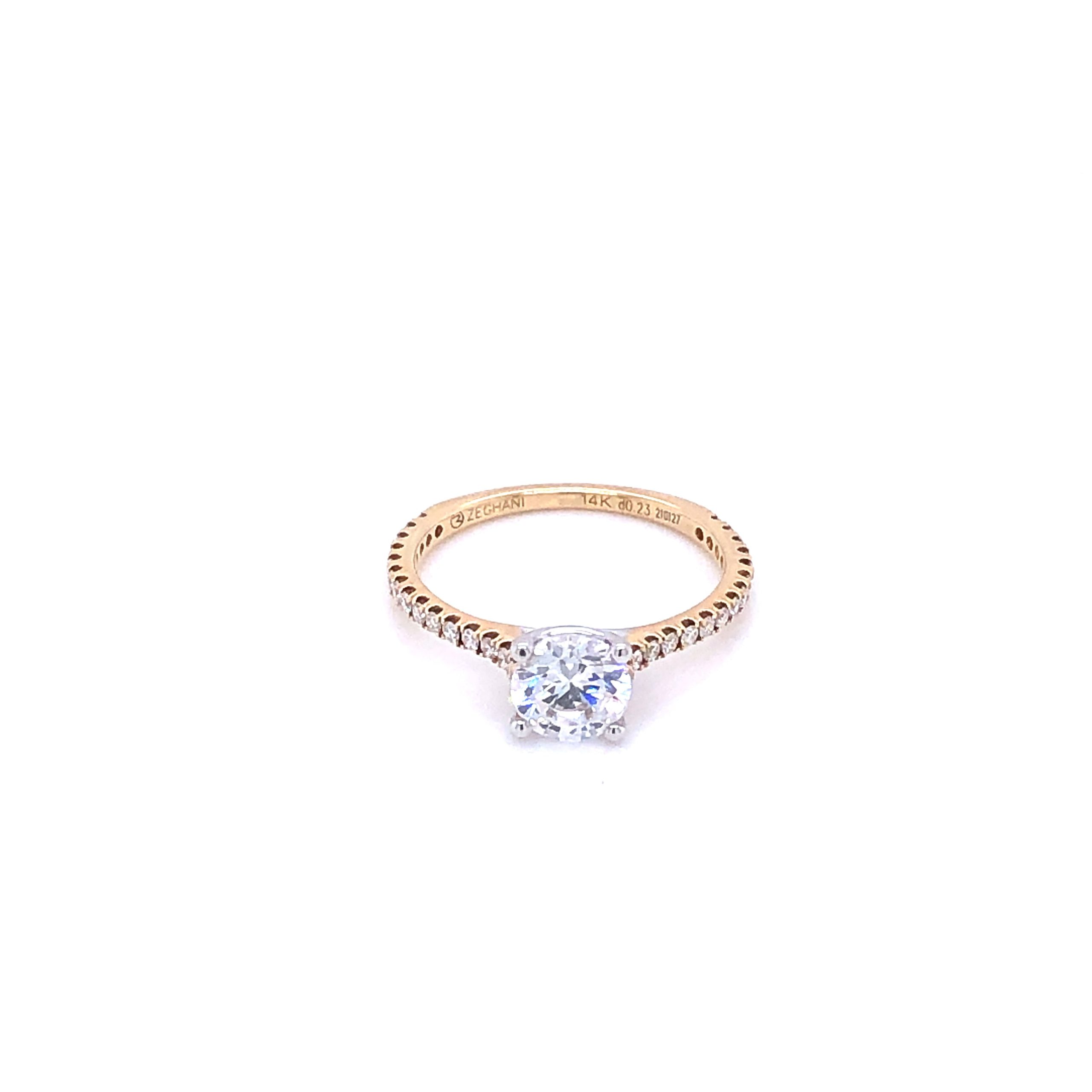 Zeghani Gold Classic Beauty Engagement Ring