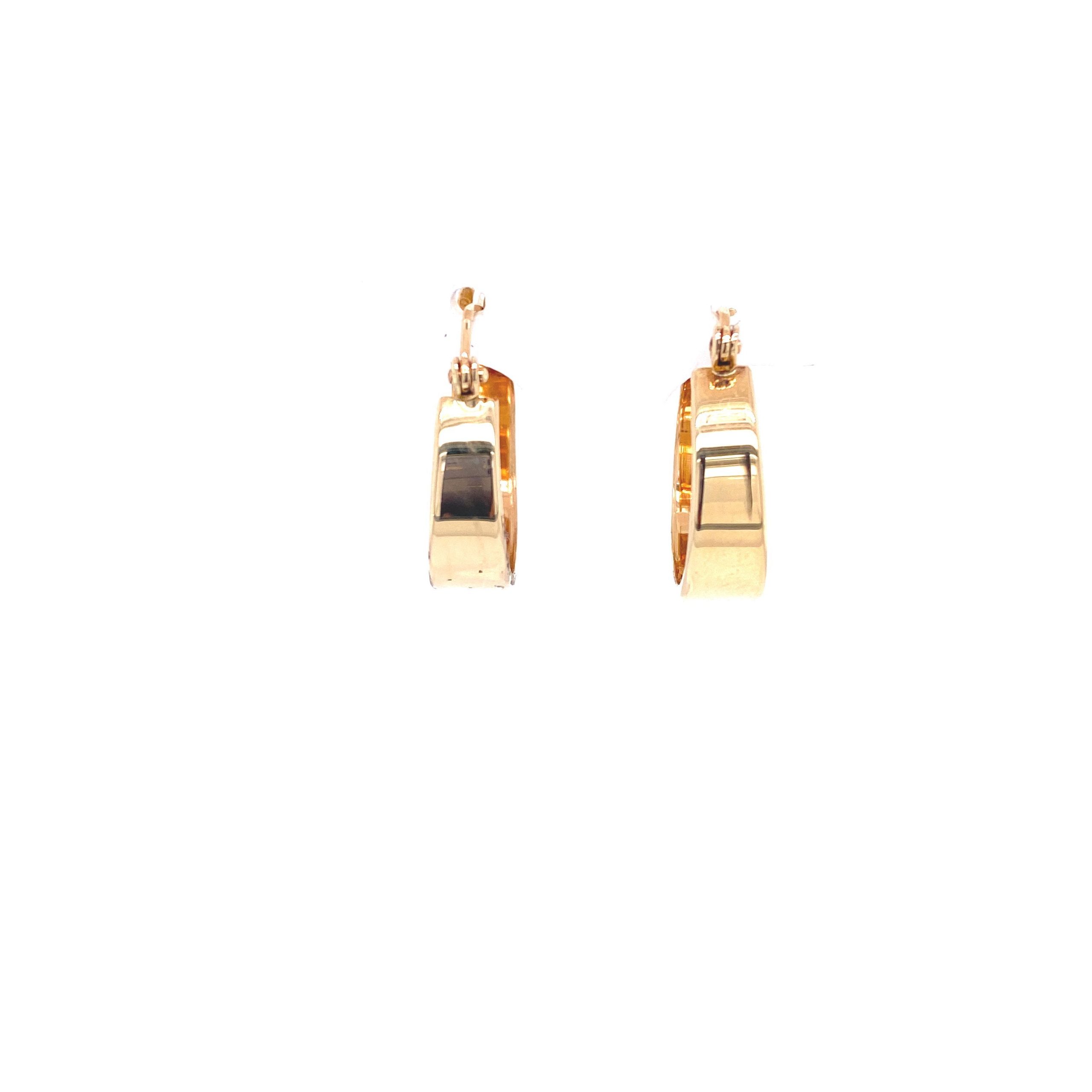 14K GOLD HUGGIES EARRINGS