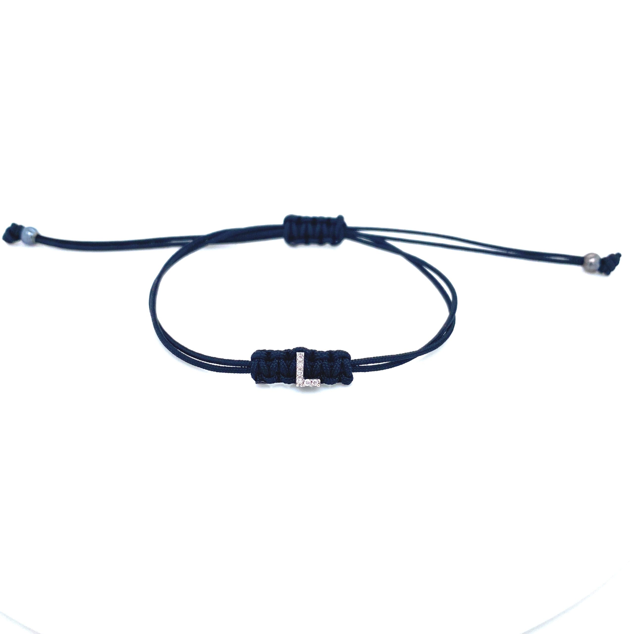 Bracelet With Small Initial L and Diamond