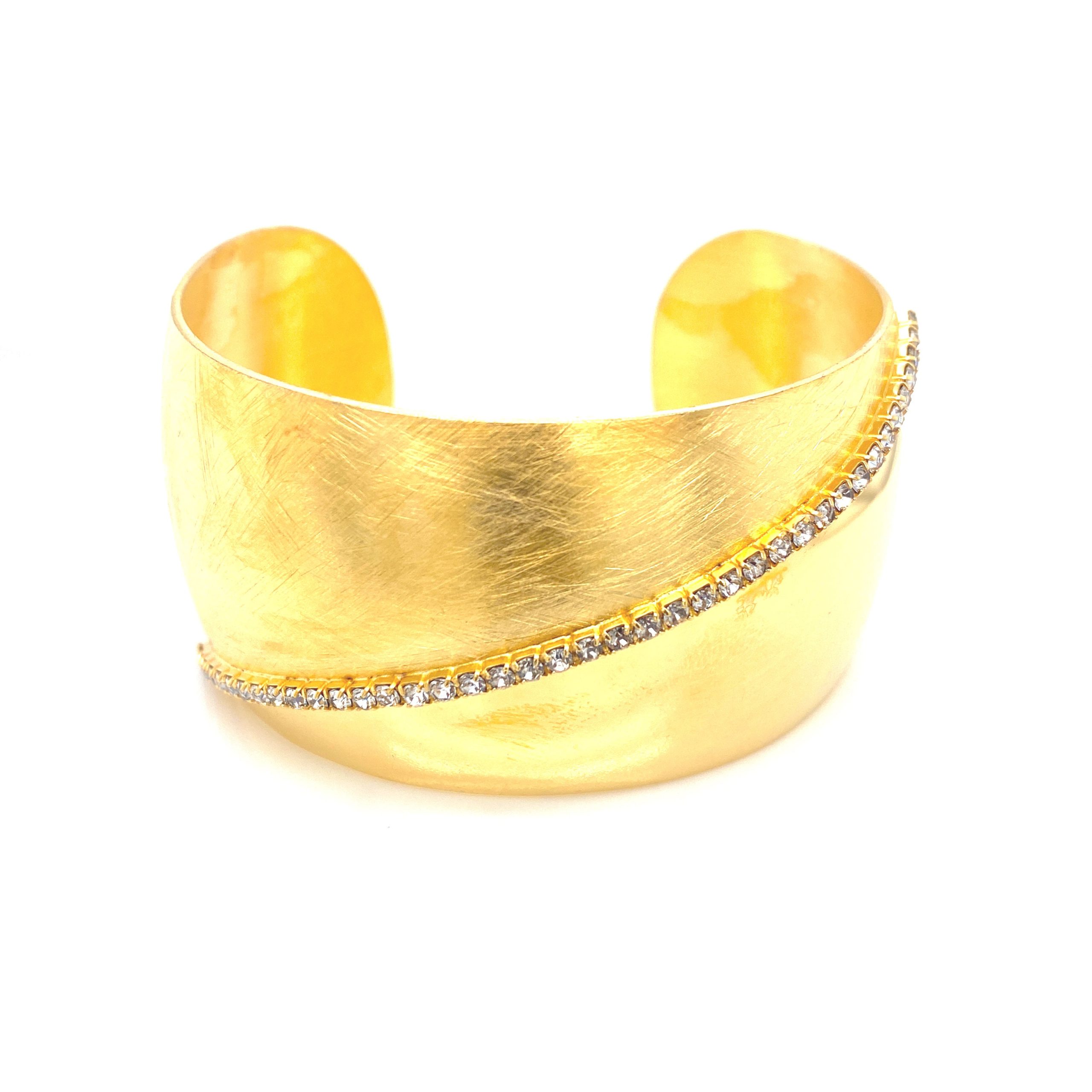 New Moon Half & Half Golden Bangle