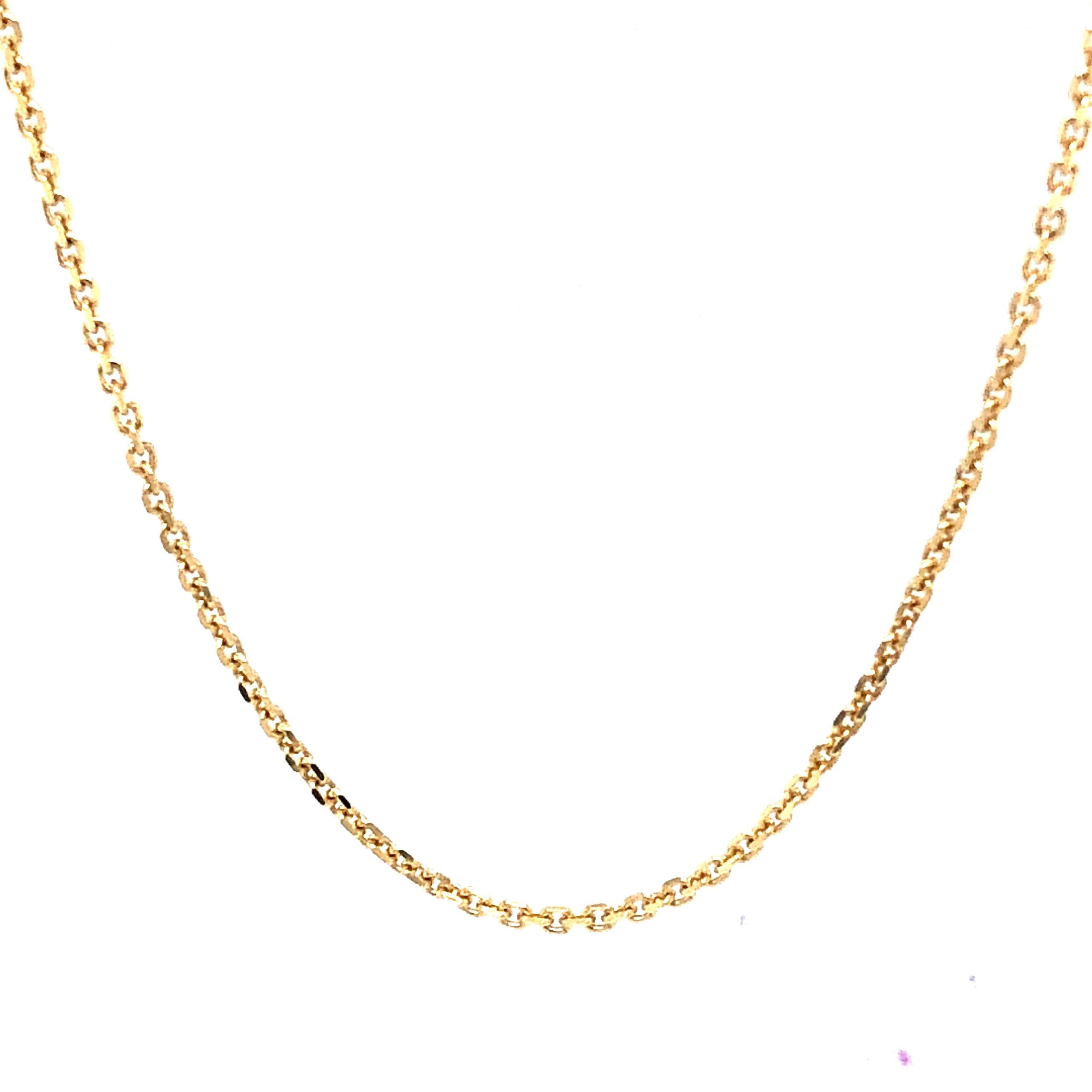 Rolo Link 14k Gold Chain (0.9mm)