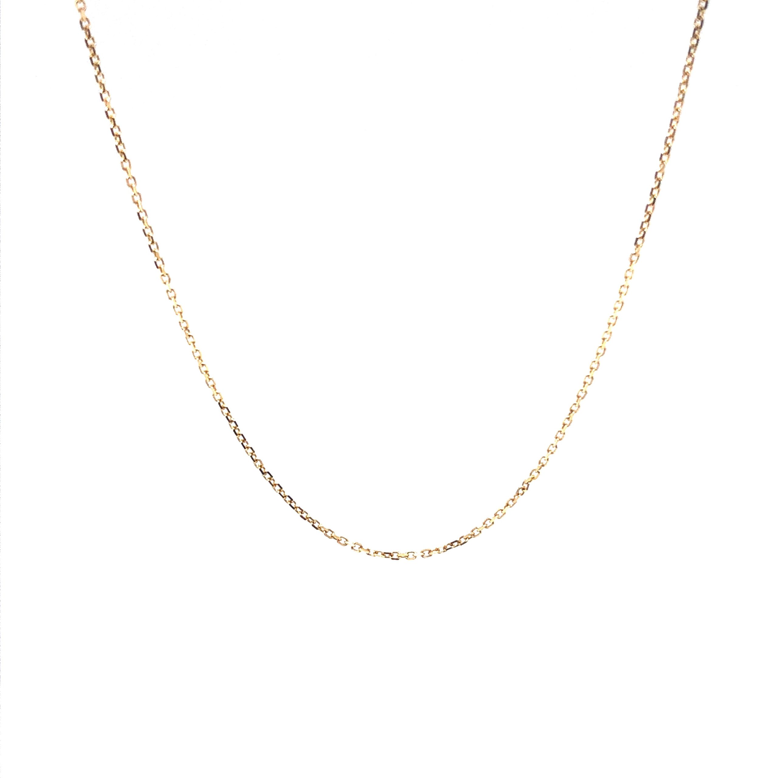 14K Rolo Link Gold Chain (0.5mm)