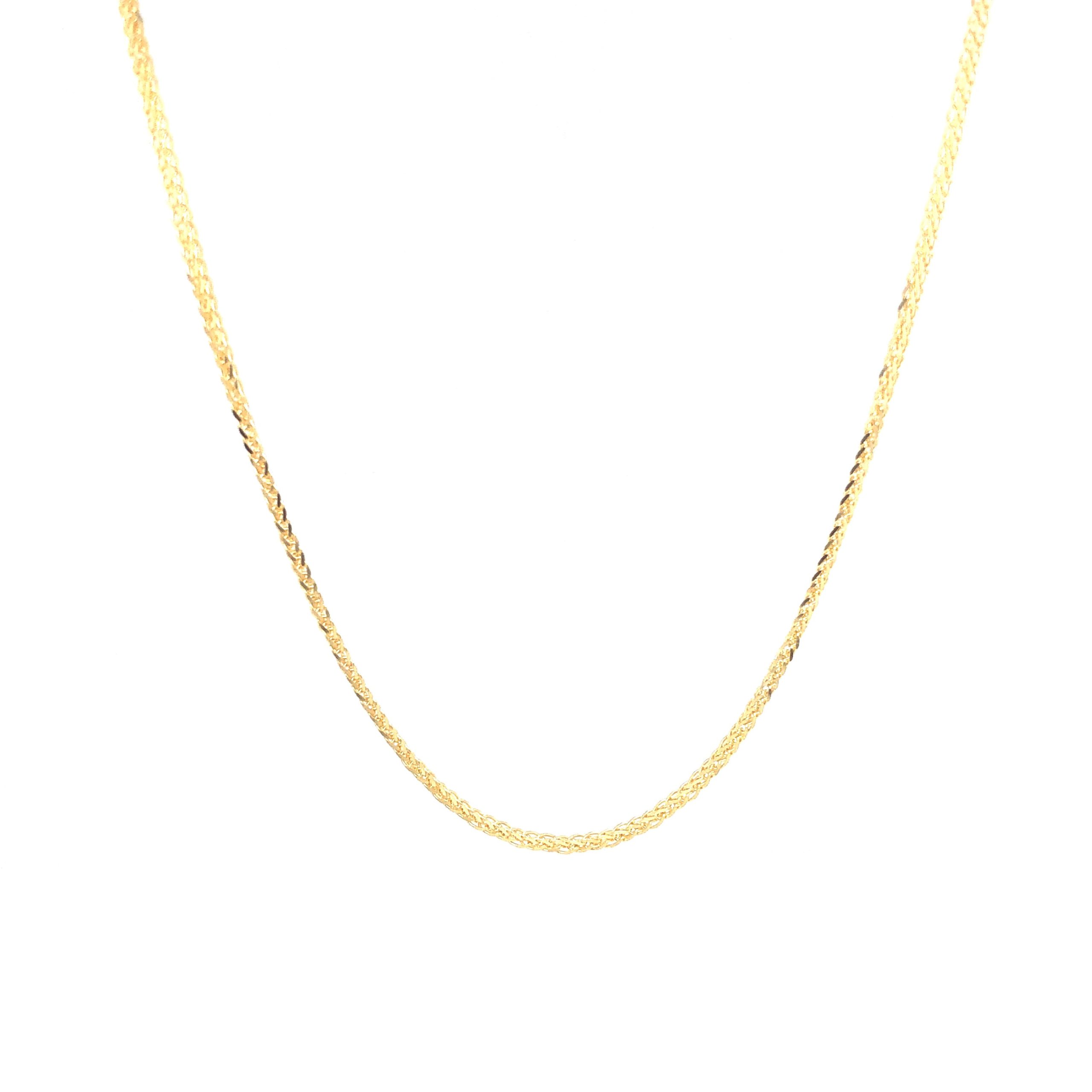 14K Franco Link Diamond Cut Gold Chain (1.4mm)