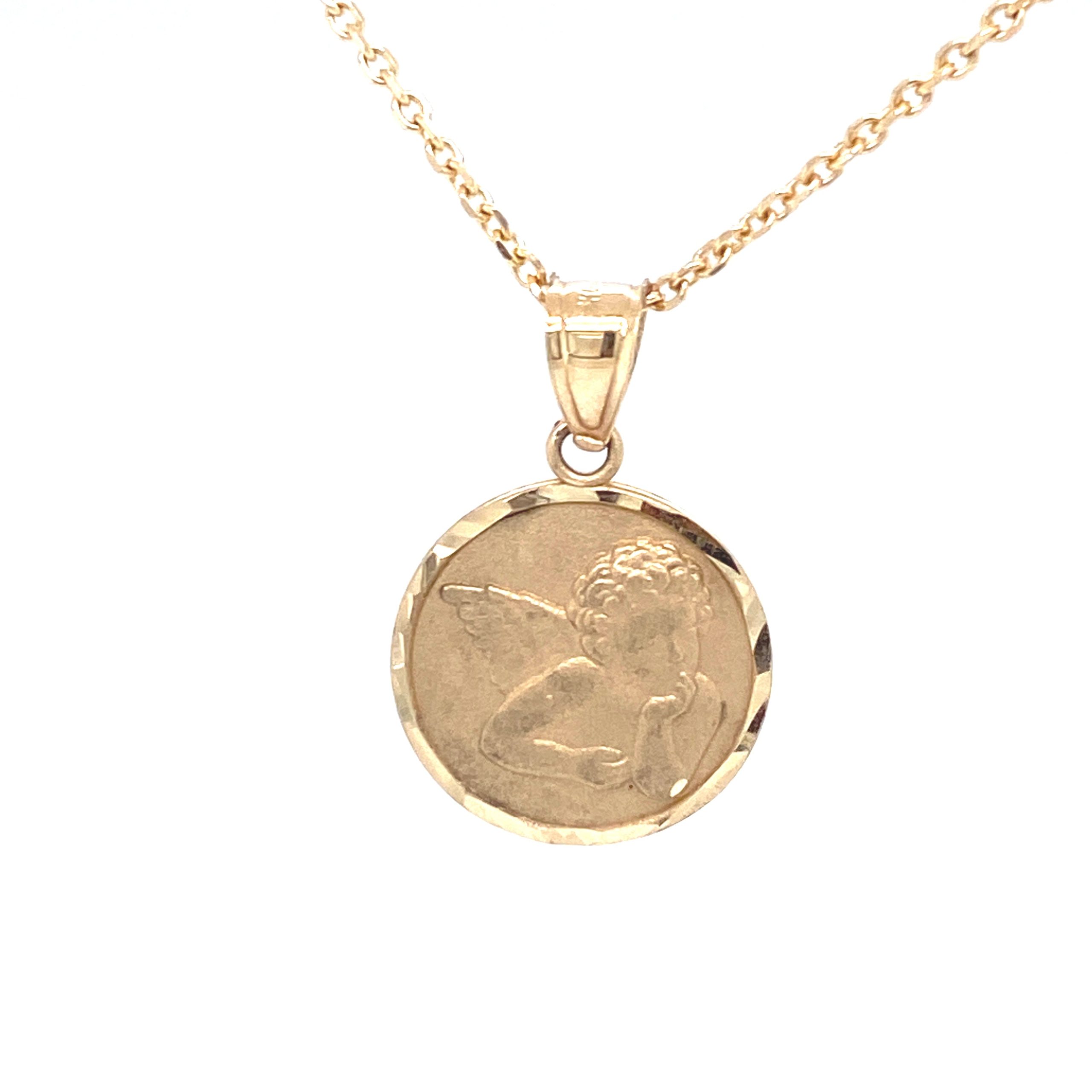 14K Angel Gold Pendant