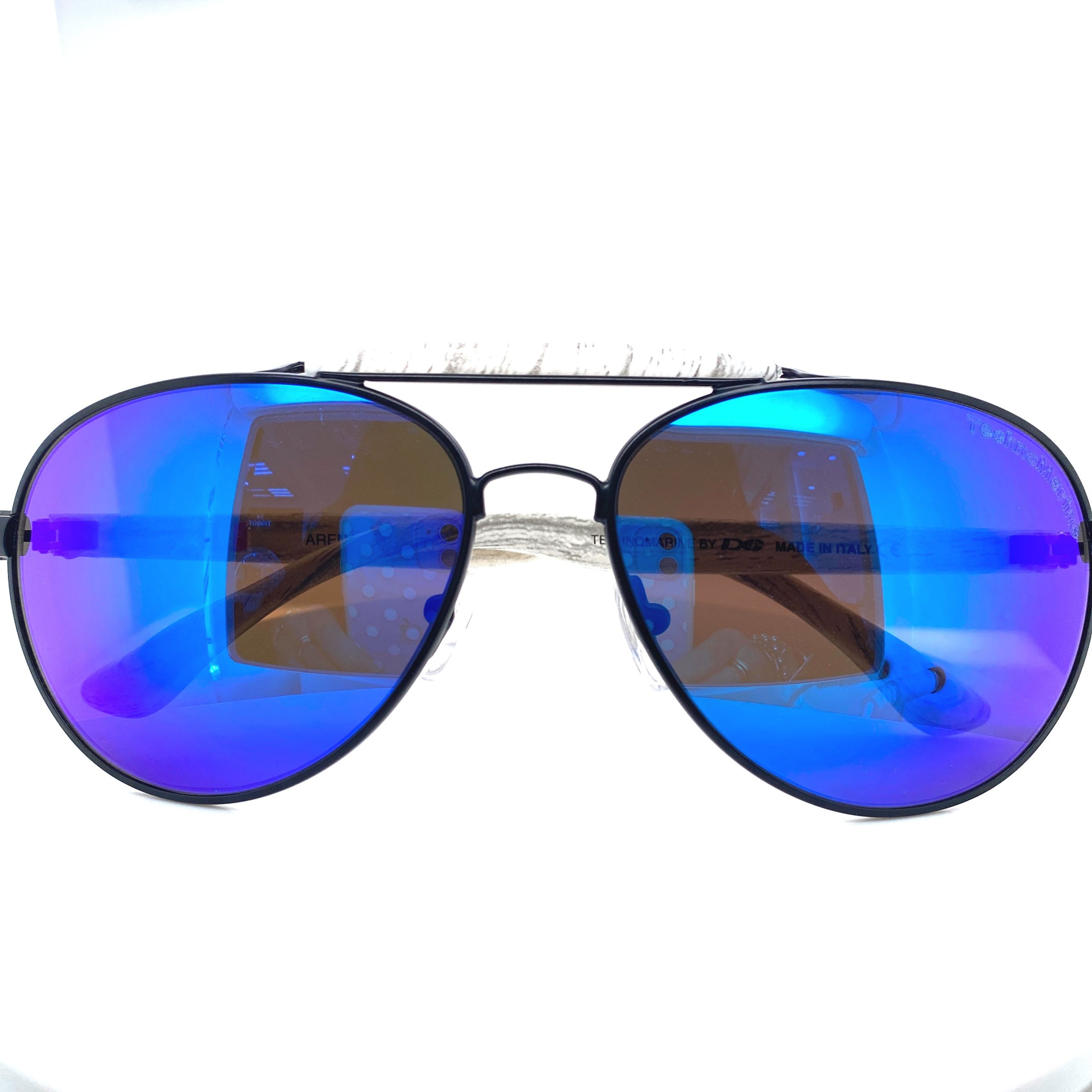 TechnoMarine Arena Eco Sunglasses (Blue/Silver/White)