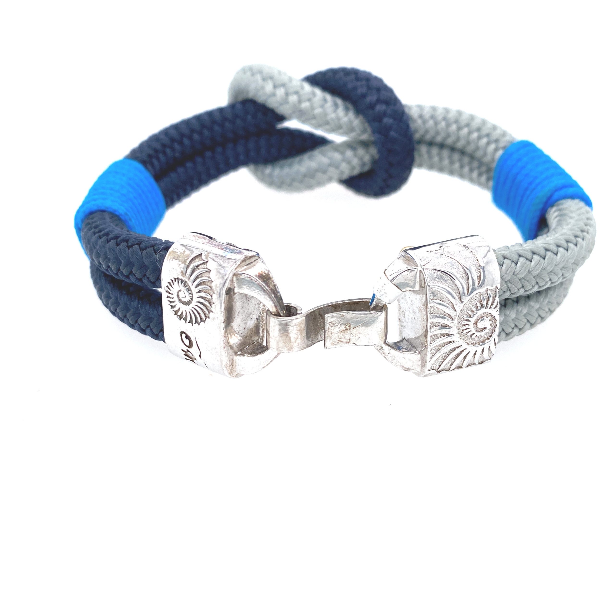 Blue & Grey Nautical Knot Bracelet
