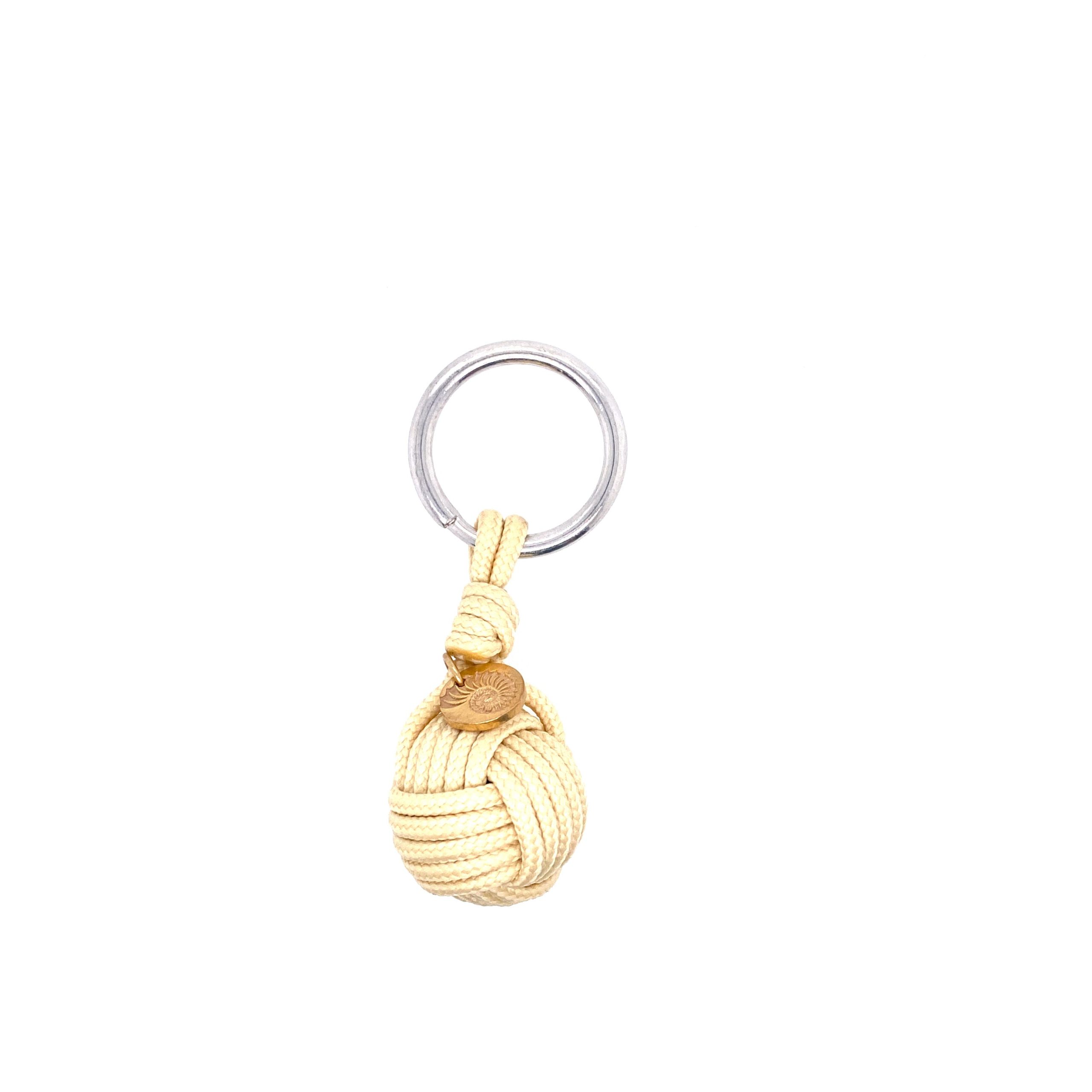 Champagne Rope Ball Keychain
