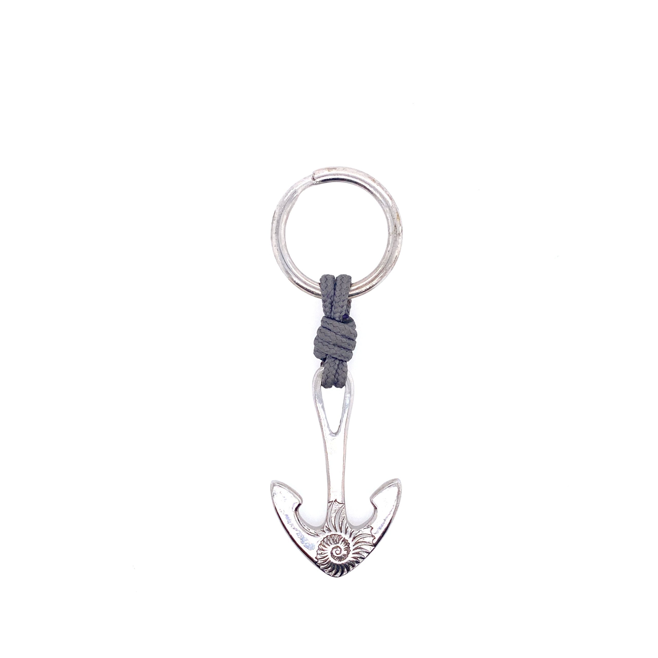 Grey Rope Anchor Keychain