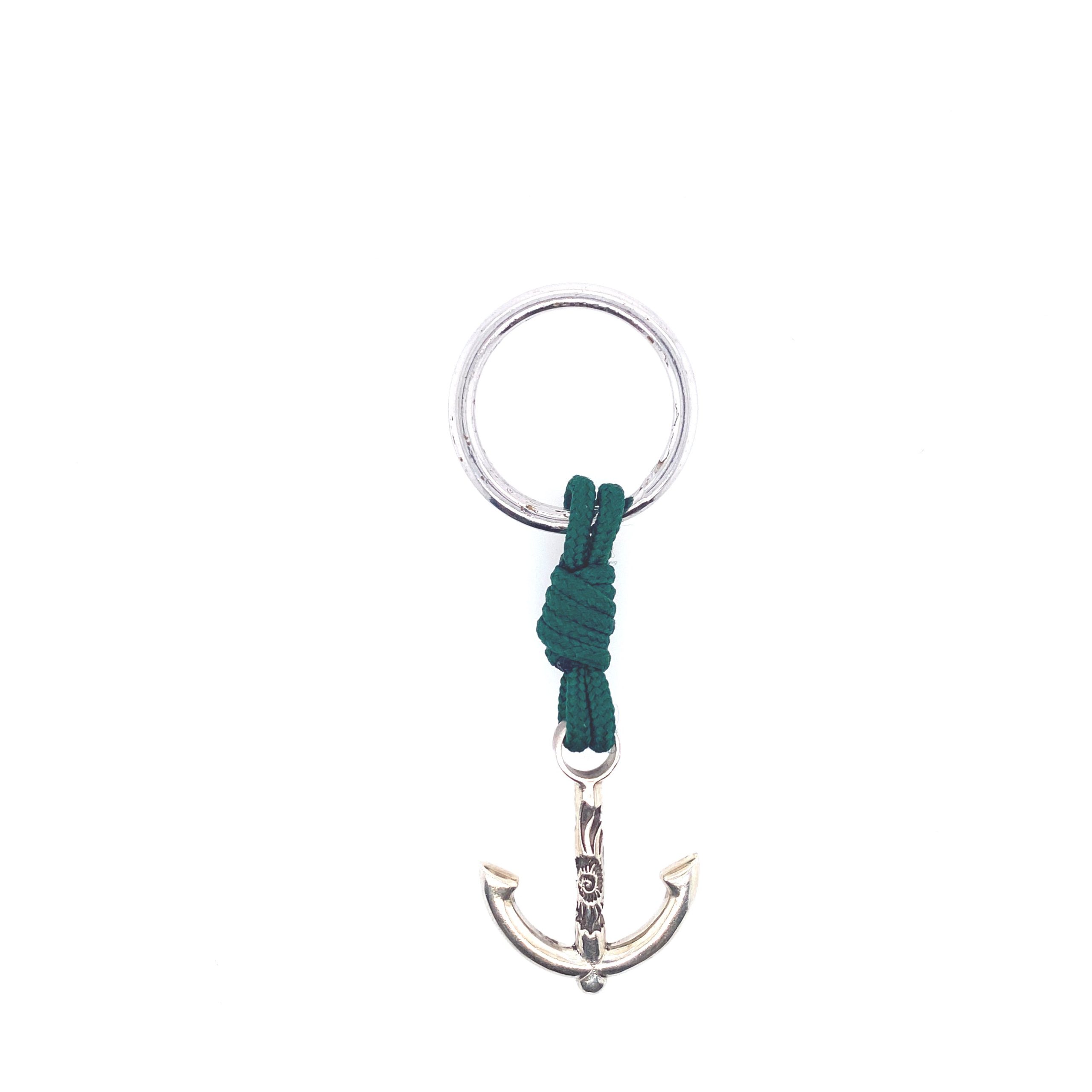 Green Rope Anchor Keychain