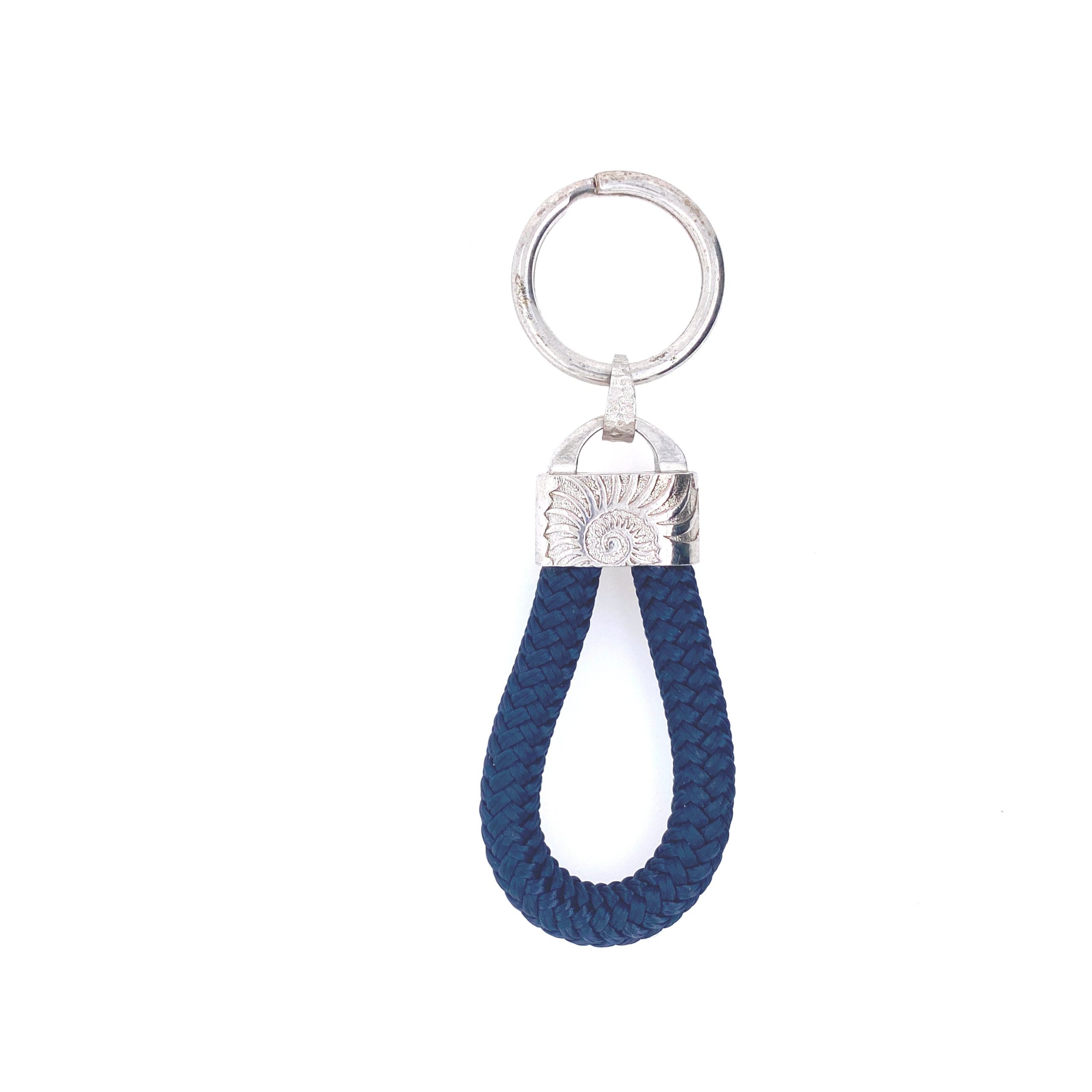Thick Navy Blue Rope Keychain