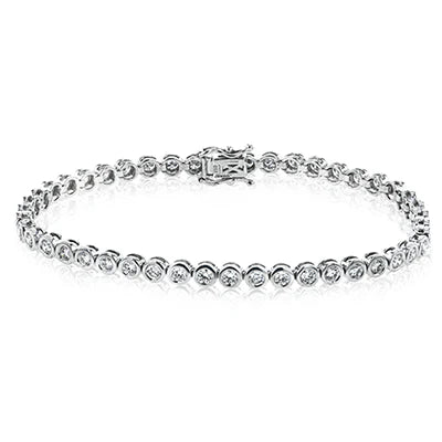 White Gold Diamond Bangle Bracelet