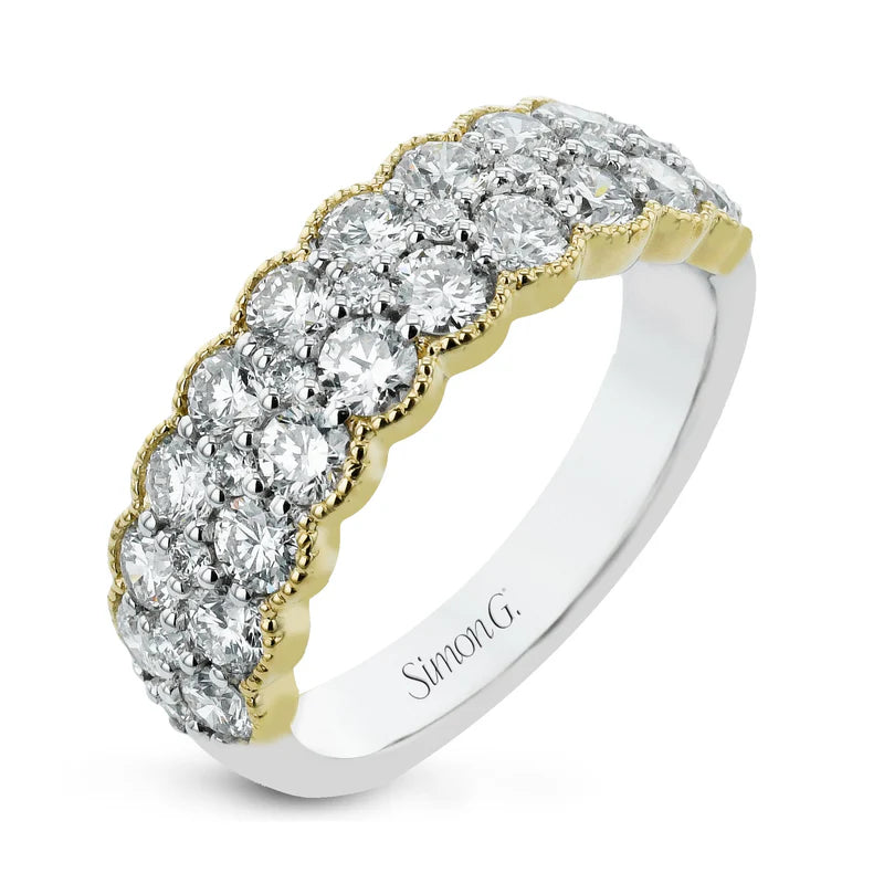 Two-Toned Diamond Band Ring