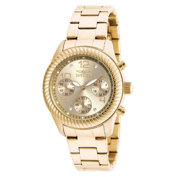 Invicta Women's 20266 Angel Chronograph Gold-tone Stainless Steel Watch