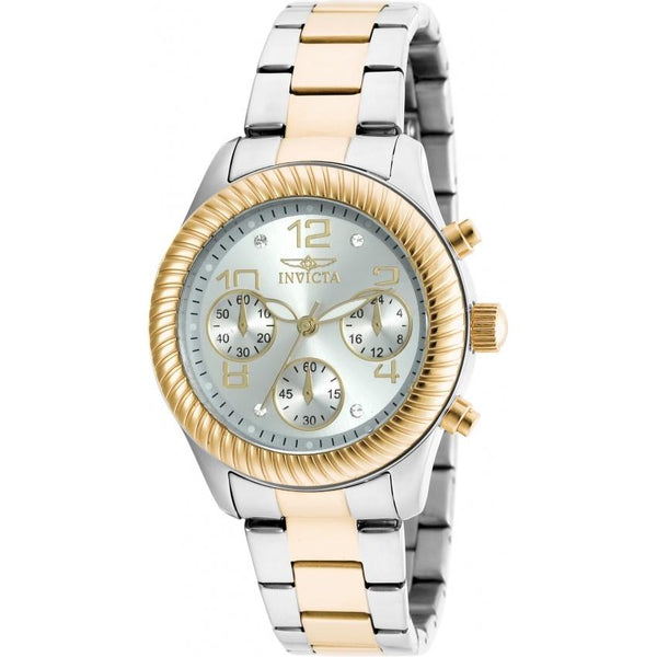 Invicta Women's 20268 Angel Chronograph Gold-Tone and Silver Stainless Steel Watch