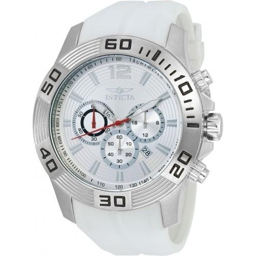 Invicta Men's 20295 Pro Diver Chronograph White Polyurethane Watch