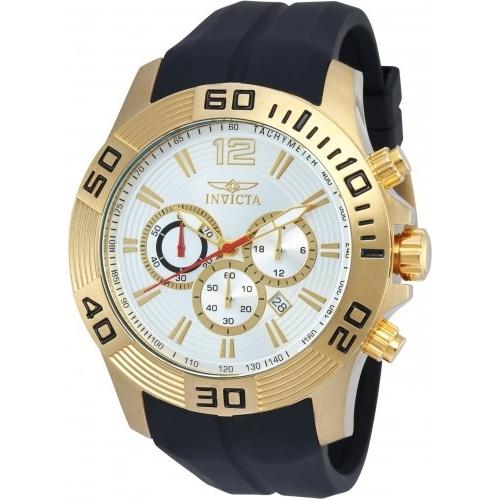 Invicta Men's 20301 Pro Diver Chronograph Black Polyurethane Watch