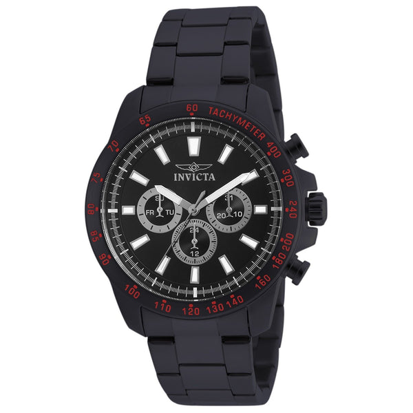 Invicta Men's 20341 Speedway Black Stainless Steel Watch