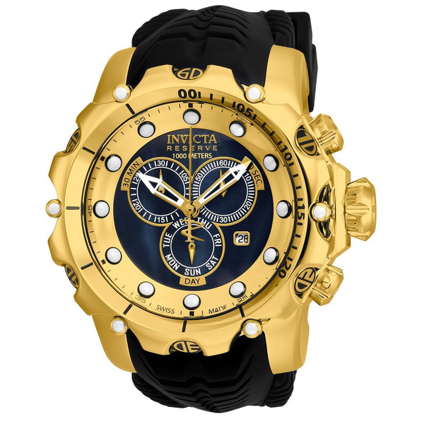 Invicta Men's 20401 Venom Chronograph Black Silicone Watch