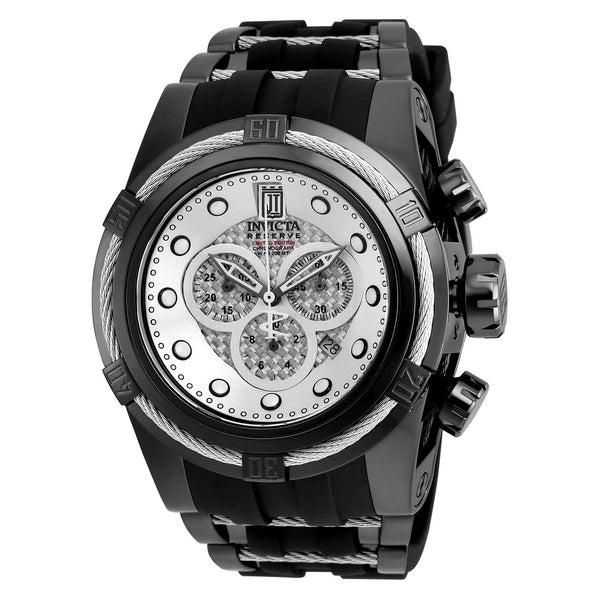 Invicta Men's 20414 Jason Taylor Black Polyurethane and Stainless Steel Watch