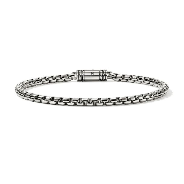 Sterling Silver 3.7mm Box Chain Bracelet