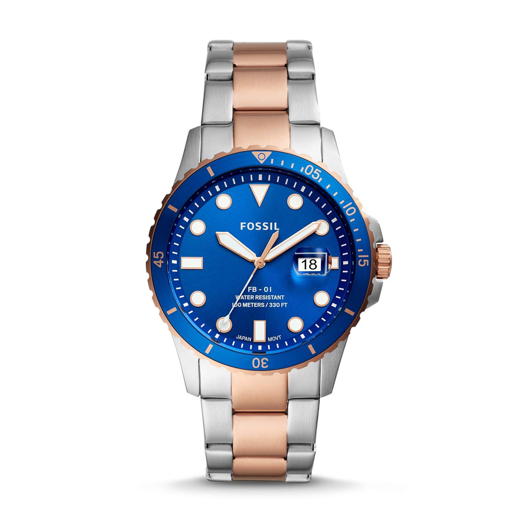 FB-01 Watch (Silver/Blue/Rose-Gold)