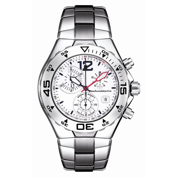 TechnoMarine Men's 208009 Cruise Magnum Moon Sun Stainless Steel Watch