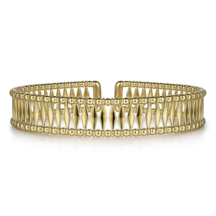 Gabriel & Co 14K Yellow Gold Bujukan Cuff Bracelet - BG4723-62Y4JJJ