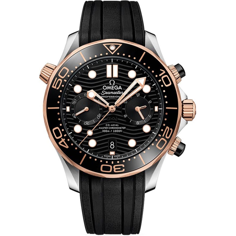 Omega Seamaster Diver 300m Co-Axial Master Chronometer Chronograph Watch 210.22.44.51.01.001