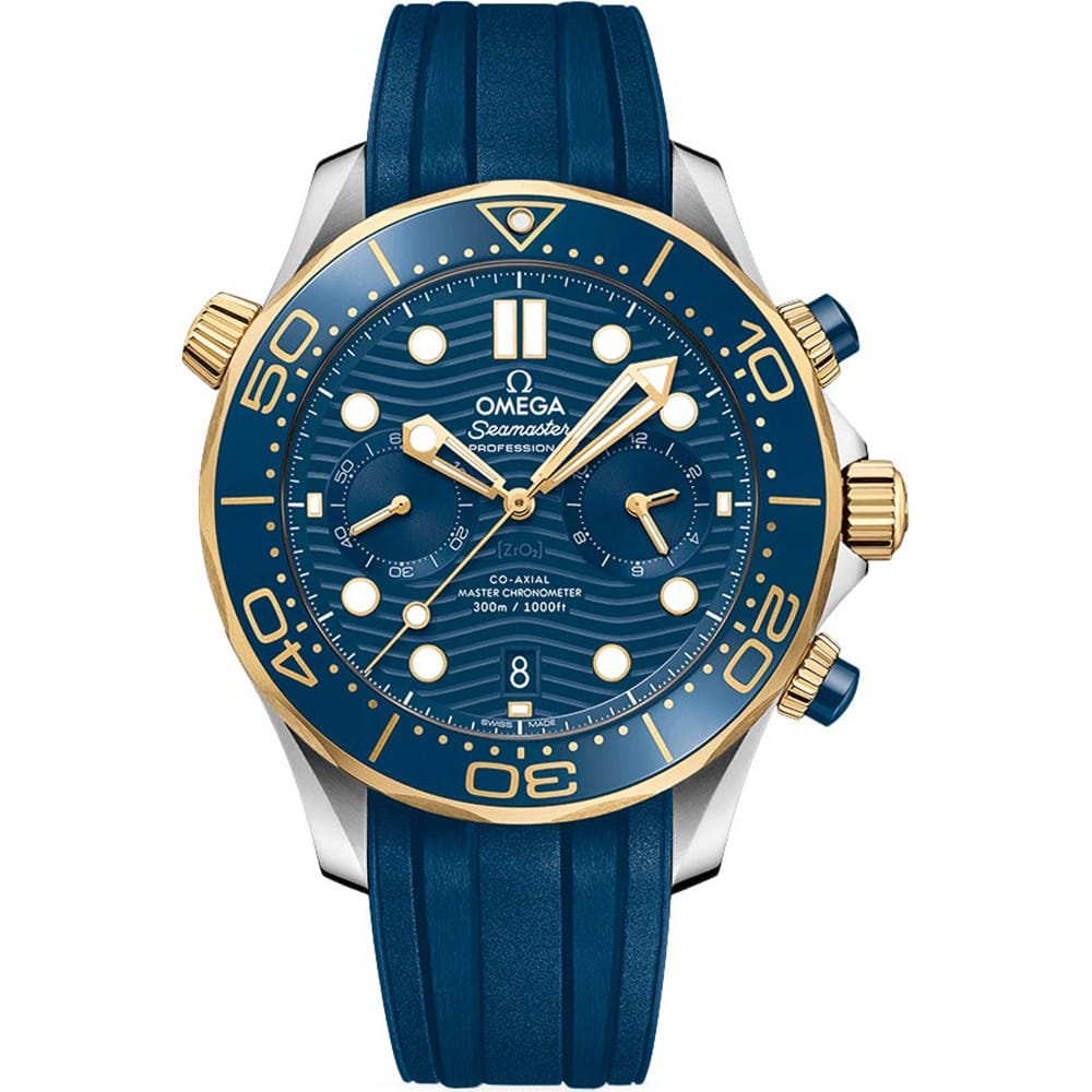 Omega Seamaster Diver 300m Co-Axial Master Chronometer Chronograph Watch 210.22.44.51.03.001