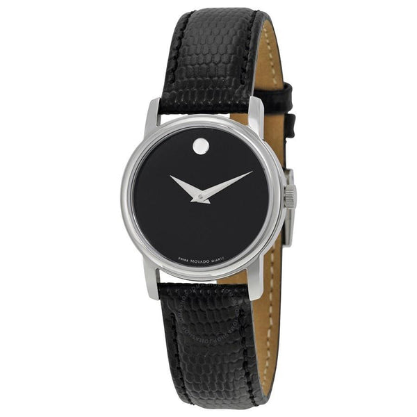 Movado Women's 2100004 Museum Black Leather Watch