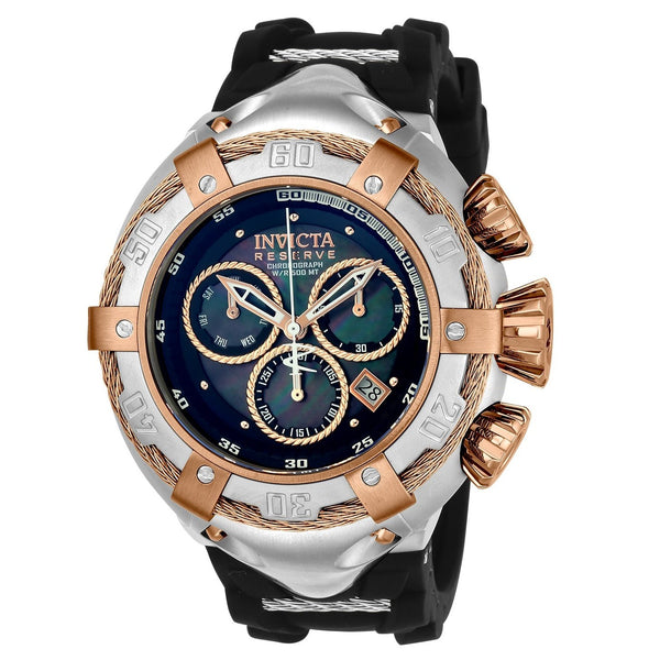 Invicta Men's 21349 Bolt Thunderbolt Black and Silver Polyurethane and Stainless Steel Watch