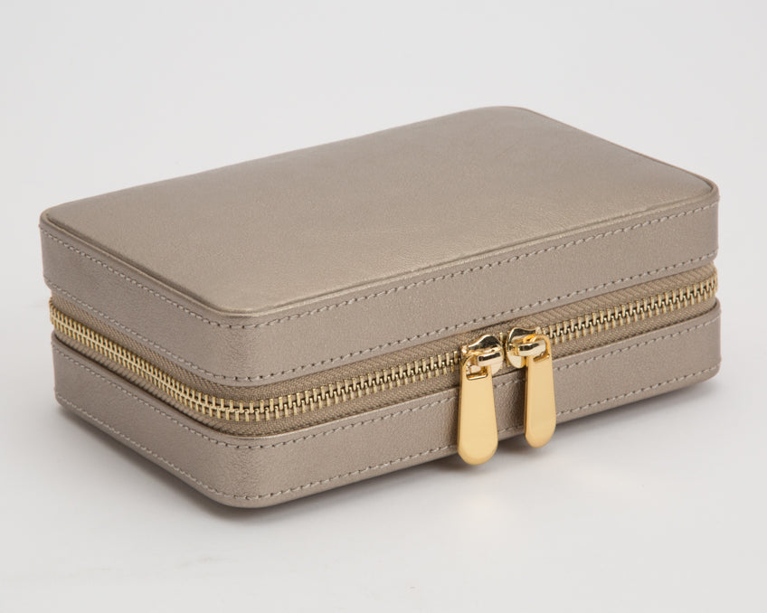PALERMO ZIP CASE IN PEWTER