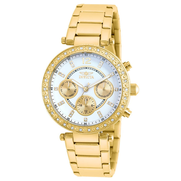 Invicta Women's 21387 Angel Chronograph Gold-Tone Stainless Steel Watch