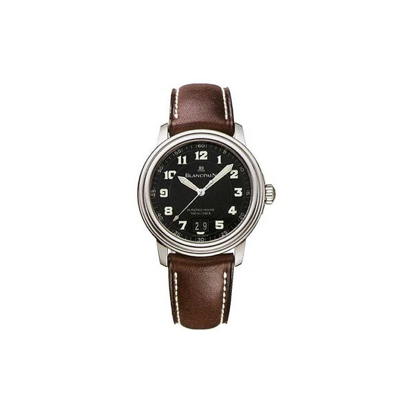 Blancpain Men's 2150-1130M-63B Leman Brown Leather Watch