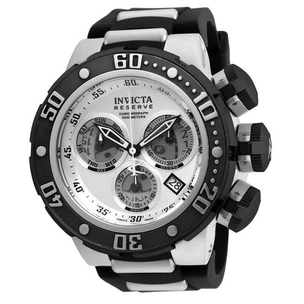 Invicta Men's 21640 Reserve Subaqua Sea Dragon Black and Silver Polyurethane and Stainless Steel Watch