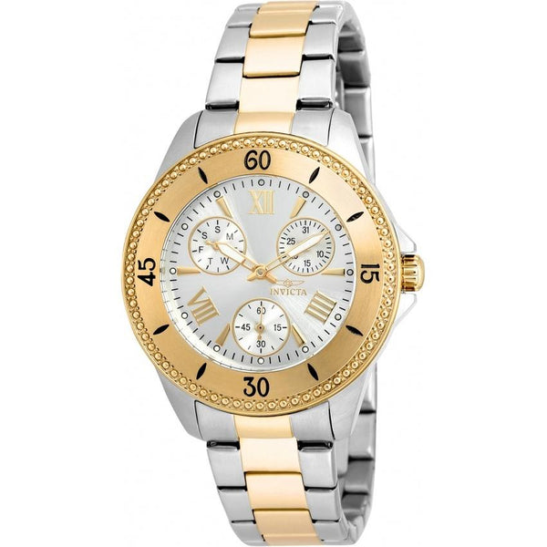 Invicta Women's 21685 Angel Chronograph Gold-Tone and Silver Stainless Steel Watch