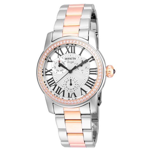 Invicta Women's 21708 Angel Rose-tone and Silver Stainless Steel Watch