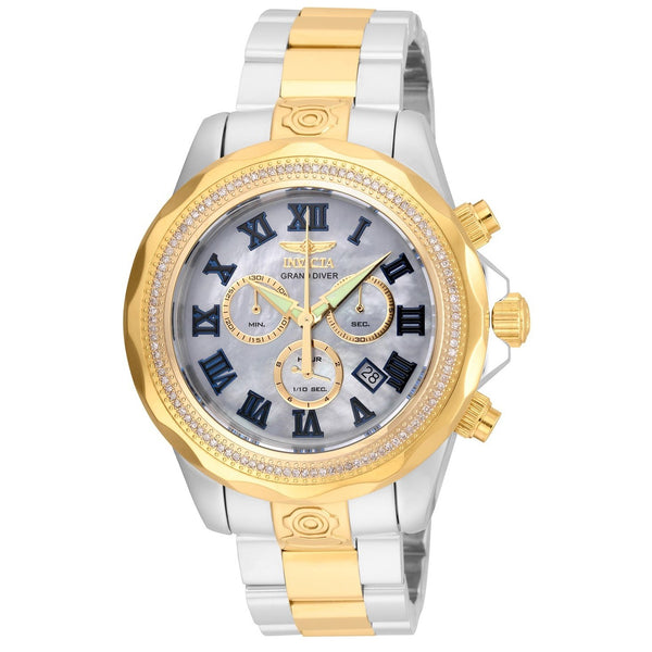 Invicta Men's 21713 Pro Diver Pro Diver Gold-Tone and Silver Stainless Steel Watch