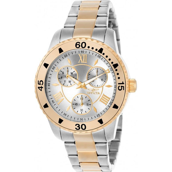 Invicta Women's 21771 Angel Rose-Tone and Silver Stainless Steel Watch
