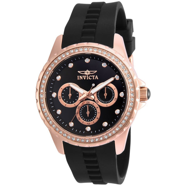 Invicta Women's 21902 Angel Black Polyurethane Watch